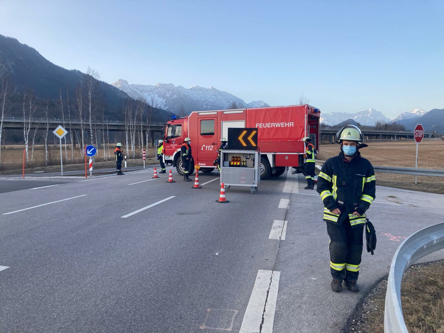 LKW Gegen PKW – Feuerwehr Ohlstadt